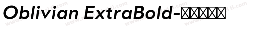 Oblivian ExtraBold字体转换